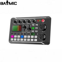 DAYMIC F998 Scheda Audio USB Wireless per Live Streaming, 16 Effetti Sonori, Mixer, Interfaccia Audio per TikTok e Karaoke, 2 Canali