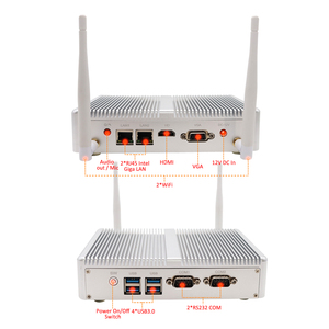 EGLOBAL Intel Celeron J4125 Mini PC sin ventilador VGA Pantalla Dual 4GB/<span class=keywords><strong>8GB</strong></span> <span class=keywords><strong>DDR4</strong></span> <span class=keywords><strong>RAM</strong></span> MSATA SSD/HDD Dual LAN Dual COM Windows 10 Nuevo EE. UU. - Product Image 6