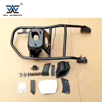 Nouveau 4x4 pièces montage arrière assemblage support de pneu de secours blanc couvercle de pneu hayon panneau Wirh Logo autocollant pour Land Cruiser 2012-2015