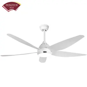 Fengyun home 2022 new product 58 inch big size abs blade decorative led ceiling fans led ceiling fan and light