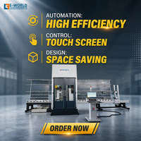 Centre d'usinage vertical avancé pour le verre, équipement de perçage et de fraisage CNC à changement d'outil automatique