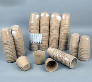 Pots en papier biodégradable écologiques jetables pour semis de graines, plateaux de plantation de graines pour jardin - Product Image 5