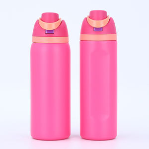 Bouteille d'eau isolée en acier inoxydable avec paille sans BPA pour l'école de voyage de sport - Product Image 5