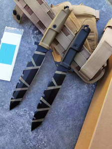 Cuchillo Táctico Personalizable ER Harpoon, Hoja Fija de Acero Inoxidable de Alta Calidad, Punta G10, Funda DIY Incluida, para Bolsillo - Product Image 1