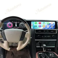 Système multimédia pour voiture avec double écran, Carplay Android pour Infiniti QX80, navigation GPS, autoradio, compteur kilométrique numérique