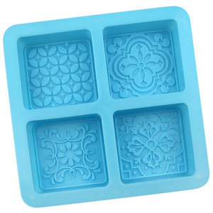 Hoa khuôn mẫu chất lượng cao cấp thực phẩm Silicone vuông bánh trung thu Mousse sô cô la xà phòng khuôn mẫu cho bánh trang trí - Product Image 4