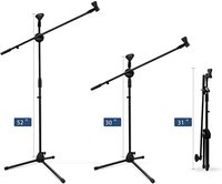 Support de microphone de radiodiffusion multifonctionnel, tube métallique Flexible de haute qualité