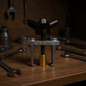 Herramienta de palanca 424 Tn con abrazadera metálica, tornillo ajustable y punta de latón para trabajos de precisión - Product Image 3