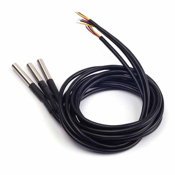 1-wire Original DS18B20 Digital Temperature Sensor Waterproof Thermal ...
