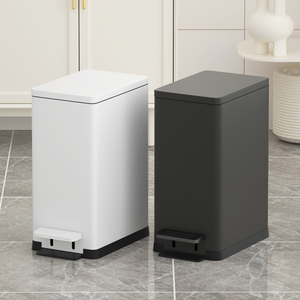 Hẹp trong nhà/ngoài trời chất thải bin mỏng chân đạp Thùng rác container cho nhà phòng tắm nhà bếp không gian nhỏ mạnh mẽ không gỉ đứng - Product Image 1