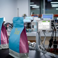 Máquina de codificación de código de barras con fecha de alta calidad personalizada, DOCOD, impresora de inyección de tinta industrial térmica Tij en línea de 12,7mm para papel
