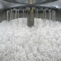 150 ° C Hitzebeständige PVDF 50mm Pall-Ringe mit Hoher Chemikalienbeständigkeit, Zufällige Turmverpackung für Säureabscheider