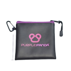 Sac d'emballage en PU noir avec fermeture éclair, impression personnalisée, pour produits électroniques, vente en gros - Product Image 3