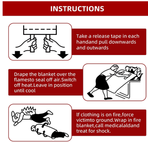 Couverture anti-feu de qualité professionnelle en fibre de verre, outil de sécurité ignifuge <span class=keywords><strong>pour</strong></span> cuisine, garage, voiture - Product Image 5