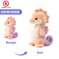 Boneka Naga Laut Custom Made Realistis Berbentuk Melingkar Tema Mitologi Hadiah Kain Lembut Bersertifikat CE 25cm 100 Pcs MOQ OEM