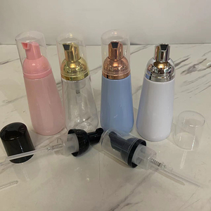 Tengjian 100ml 3oz Pet màu xanh màu hồng rõ ràng trắng Mỹ phẩm xà phòng bọt bơm Chai Bọt lông mi Dispenser mỹ phẩm chai - Product Image 5