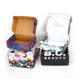 Bán buôn tùy chỉnh in logo màu các tông hộp sóng bao bì sang trọng thương mại điện tử quần áo giày bưu phẩm vận chuyển hộp - Product Image 6