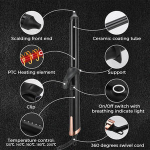Bigoudi <span class=keywords><strong>professionnel</strong></span> fers <span class=keywords><strong>à</strong></span> friser en céramique fil pivotant <span class=keywords><strong>à</strong></span> 360 degrés 1 pouce/25mm <span class=keywords><strong>fer</strong></span> <span class=keywords><strong>à</strong></span> friser adapté <span class=keywords><strong>à</strong></span> tous les types de cheveux - Product Image 5