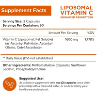 LIFEWORTH Liposomal Vitamines C Acide ascorbique Système immunitaire sain Liposomes Poudre de vitamine C