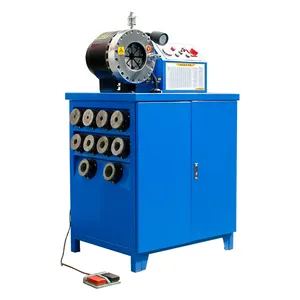 Factory Direct Supply 220V or 380V High Pressure Hydraulic Hose Crimping Machine for 1/4" to 2" Hydraulic Rubber Hose