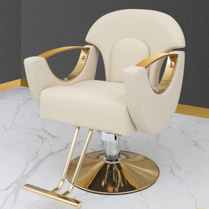 Sillón de Barbería Sober 2025, Silla de Peluquería de Acero Inoxidable Dorado, Silla Elevadora para Permanente, Taburete de Corte para Estilista - Product Image 3