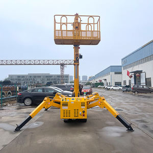 Machine de levage grue araignée 1.2 t Mini ascenseur d'araignée télescopique équipement de levage de grue sur chenilles <span class=keywords><strong>mobile</strong></span> avec panier d'homme - Product Image 6