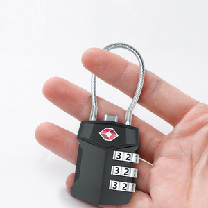 Hợp Kim Kẽm 3-Chữ Số <span class=keywords><strong>Combo</strong></span> Khóa Cho Tsa Mật Khẩu An Toàn Cơ Khí Kết Hợp Khóa Túi Hành Lý Hộp Thư Tủ Ổ Khóa Với Cáp - Product Image 3