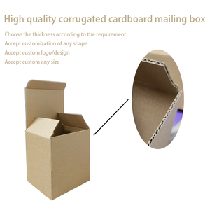 Caja de correo de cartón corrugado cuadrado muestra gratis logotipo personalizado caja de embalaje de papel Kraft rígido de 3 capas para envío - Product Image 2