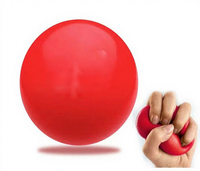 Fabricant de logos personnalisés, jouet amusant pour enfants, balle anti-stress ronde en PU avec logo, jouet anti-stress à presser pour enfants