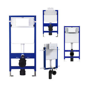 Tanque de agua de <span class=keywords><strong>acero</strong></span> <span class=keywords><strong>inoxidable</strong></span>, marco de metal, inodoro de doble descarga, <span class=keywords><strong>cisterna</strong></span> oculta para inodoro colgado en la pared - Product Image 4