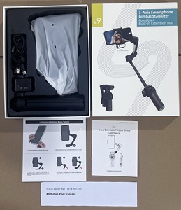 सेल्फी स्टिक ट्राइपॉड के साथ 360 एआई ऑटो फेस ट्रैकिंग वीडियो व्लॉग शूटिंग के लिए मूल फैक्ट्री एल9 <span class=keywords><strong>3</strong></span> एक्सिस फोन जिम्बल स्टेबलाइजर - Product Image 6