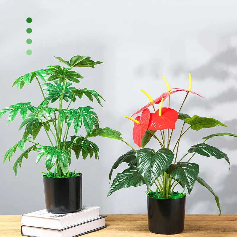 M163 Wholesale Bonsai Pots Mini Plastic Bonsai Pot Tree Artificial Bonsai Trees Plants For Home Decor