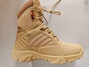 Bottes tactiques de sport en cuir véritable pour hommes, légères et personnalisées, Delta en stock pour l'extérieur, chaussures pour hommes - Product Image 6