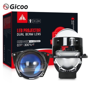 3 Inch Bi LED <b>Projector</b> Headlights Lenses for Hella LED <b>Lights</b> <b>Projector</b> 120W 20000LM Angel Eyes High Low Beam - Product Image 1