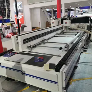 CNC auto feeding loading PVC laminate board edge shaping slotting machine (double sides)
