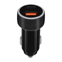 Pengisi Daya Mobil Listrik Universal 48W PD3.0 QC3.0 Pengisian Cepat dengan Port USB-A dan Type-C untuk Ponsel, Jam Tangan, Kamera, dan Perangkat Pintar