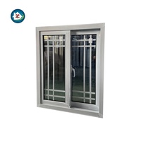 Ventana de PVC de Estilo Colonial para Impactos de Huracanes en Bahamas, Ventanas Corredizas de UPVC con Rejillas