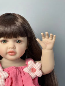 Nouveau 55 <span class=keywords><strong>CM</strong></span> Silicone souple Reborn bébé fille poupée jouet réaliste 22 pouces princesse enfant en bas âge Art <span class=keywords><strong>Bebe</strong></span> cadeaux d'anniversaire pour enfant enfants jouets - Product Image 6