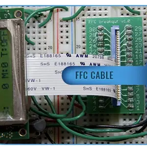 Ffc Flat Cable Custom Awm 20706 20861 20798 105c 60v Vw-1 80c 60v 13 6 8 12 15 22 32 40 68 Pin Cable Ffc Fpc