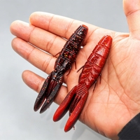 Leurre souple bicolore Beaver de 3,5 pouces, 8,2 g, 4 pièces, pour la pêche au jig Texas Free Carolina Rig