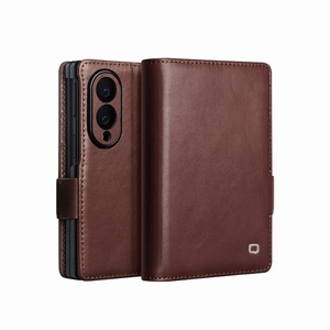 Étui de protection intégral antichoc en cuir véritable fait main avec portefeuille magnétique pour Samsung Z Fold 8 - Product Image 5