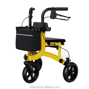 New Design 3 Wheel Folding Rollator <strong>Walker</strong> <strong>with</strong> Seat for Seniors - Product Image 1
