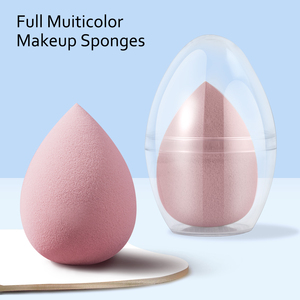 Cao cấp <span class=keywords><strong>New</strong></span> Rose Red Water Drop Powder Puff Blender mịn hình dạng trang điểm miếng bọt biển nhà máy - Product Image 2