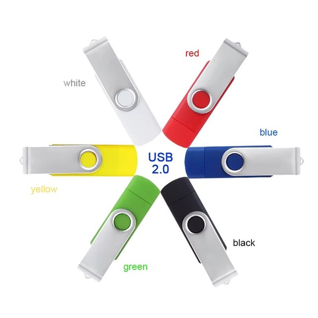New Top Selling Metal USB 2.0 Flash Drive 128GB/64GB/32GB/16GB Custom Logo OTG Compatible Fast Speed Promotional Use