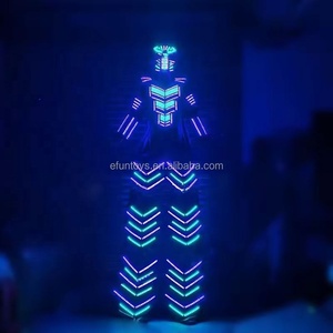 Disfraz <span class=keywords><strong>de</strong></span> Robot Kryoman con Luces LED para Eventos, Bodas, Cumpleaños, Espectáculos, MOQ 1 Pieza - Product Image 2