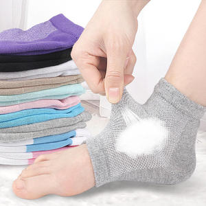 Tobillera de malla elástica con cojín de gel para el talón, alivio del dolor de talón, calcetines de compresión para deportes - Product Image 5