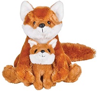 Peluche renard, mobile sur mesure, jouet cadeau avec logo, renard rouge, animaux de zoo en peluche doux pour enfants