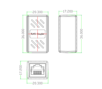 Coupleur RJ45, prolongateur Ethernet 1000 Mbps, connecteur LAN, adaptateur d'extension de câble Ethernet Cat6/Cat5e, femelle à femelle