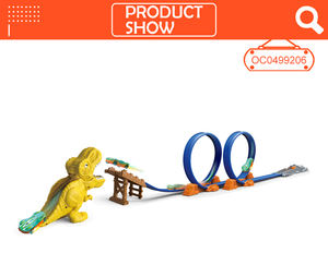 جديد وصول سبرينت ديناصور الاطفال اللعب المنجنيق سبيكة سباق السكك الحديدية سيارة المسار - Product Image 2