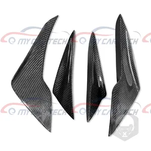 Parachoques delantero de coche tipo fibra de carbono 2020-2022 Toyota Supra canards